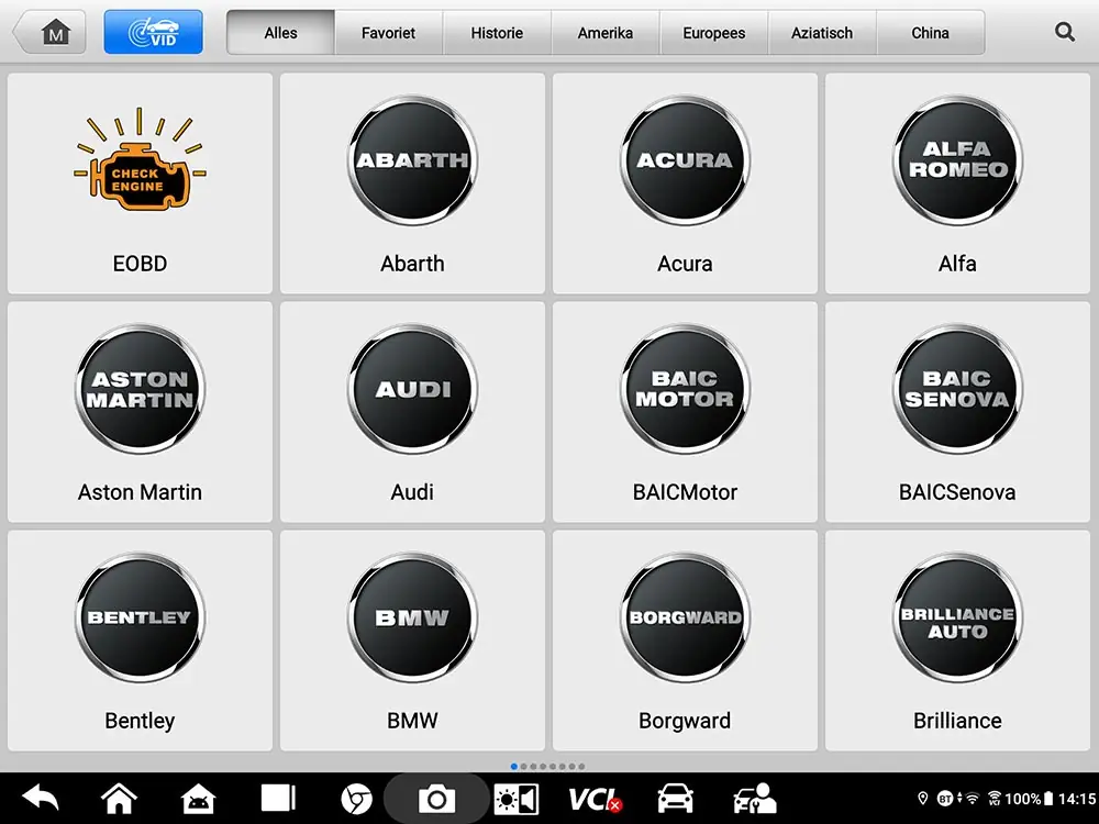 Selecteer EOBD