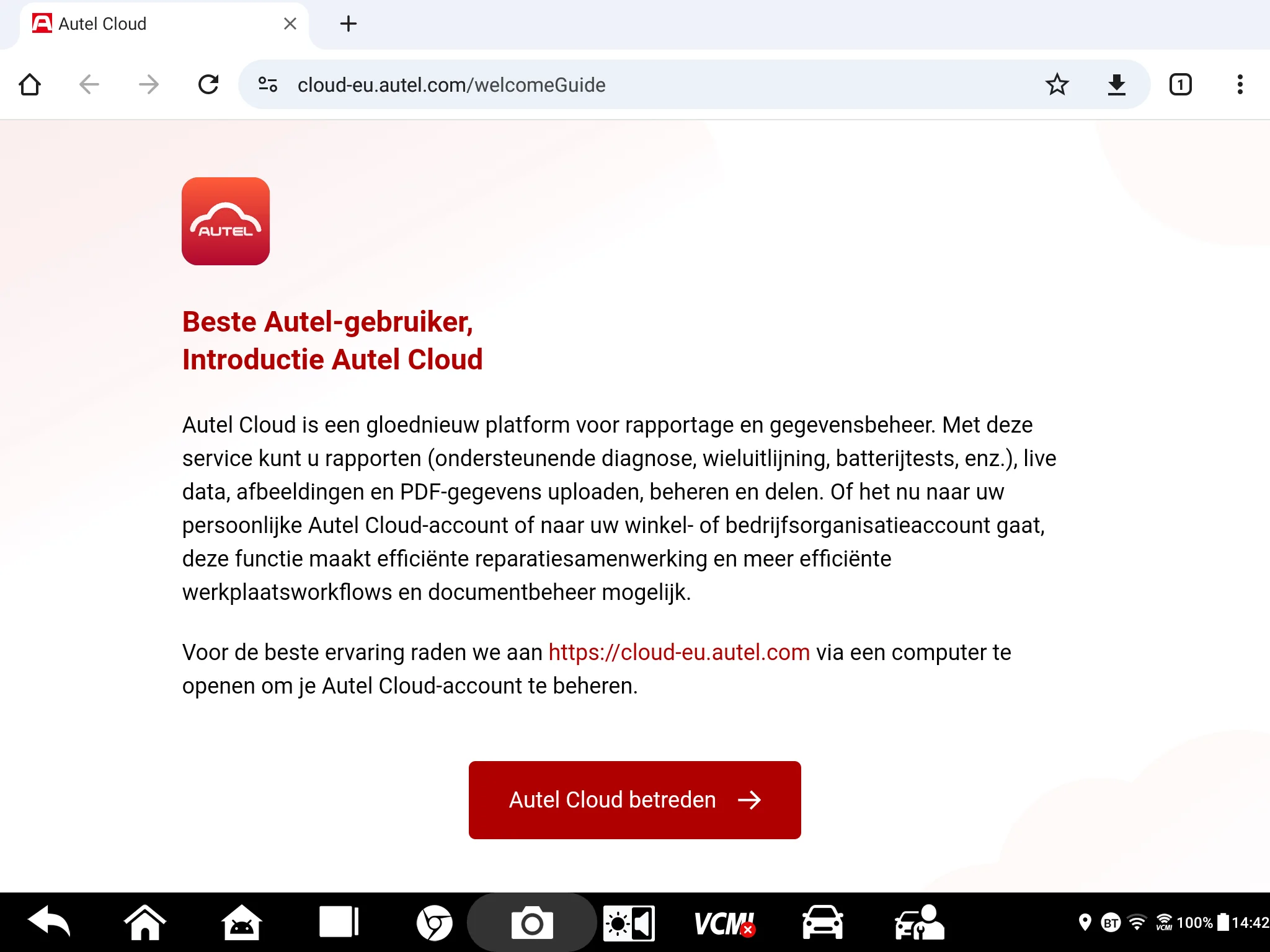 Autel Cloud - Autel Cloud openen