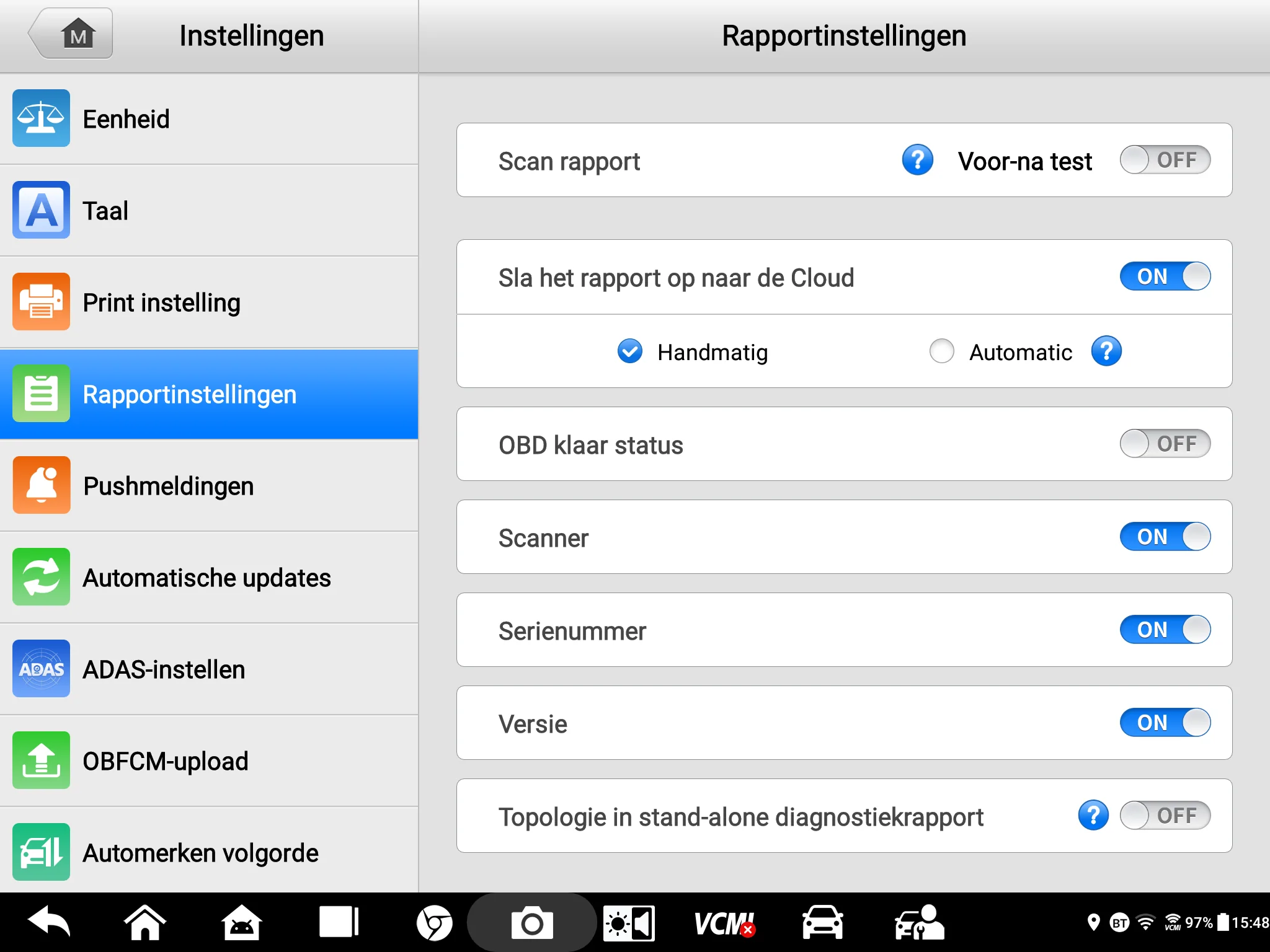 Autel Cloud - Rapporten automatisch naar de Cloud uploaden