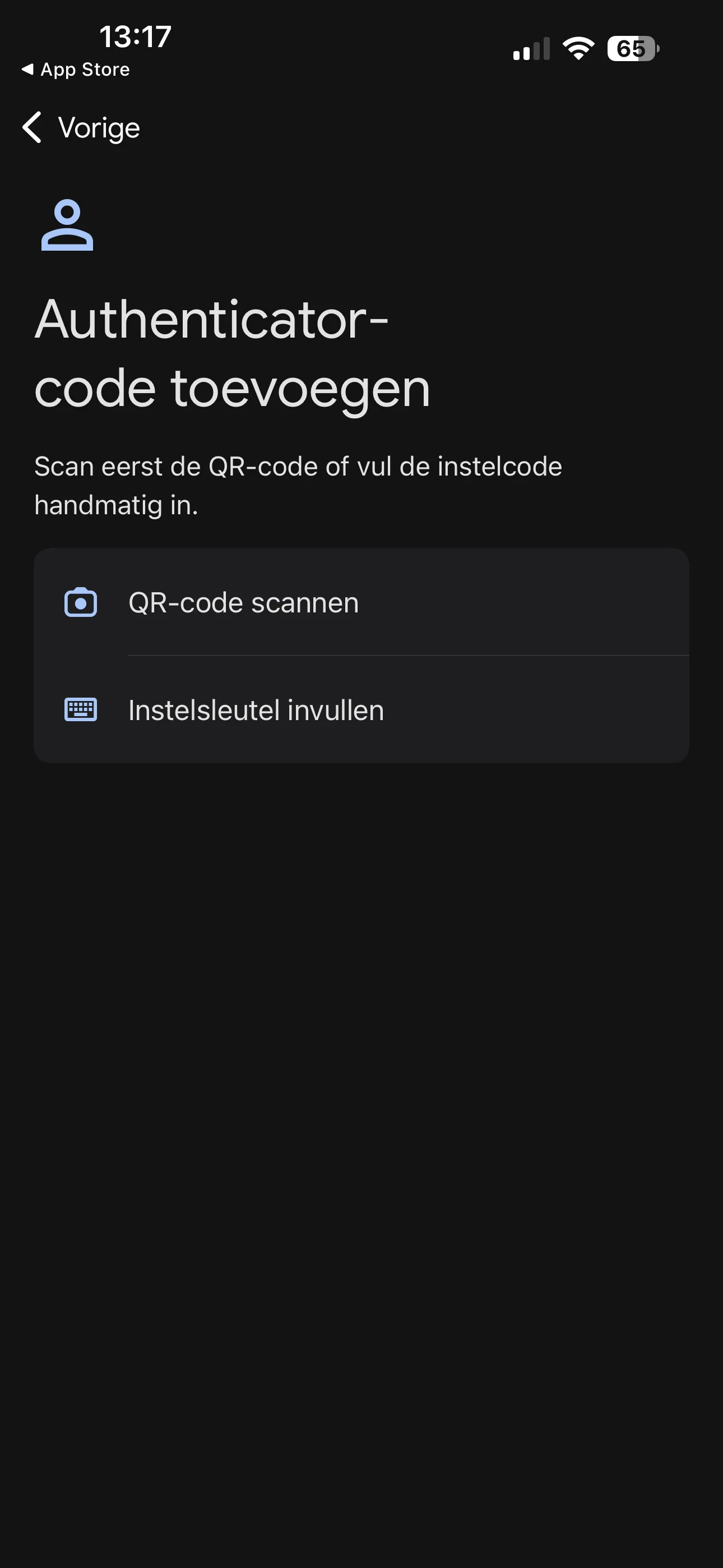 Stap 6 - Instelsleutel toevoegen