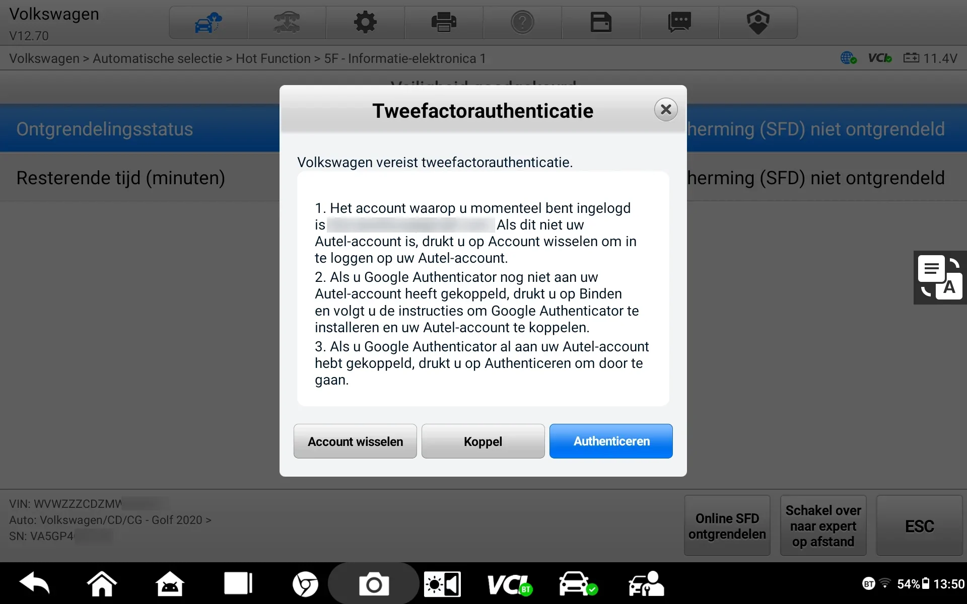 Stap 15 - Authenticeren met Google Authenticator