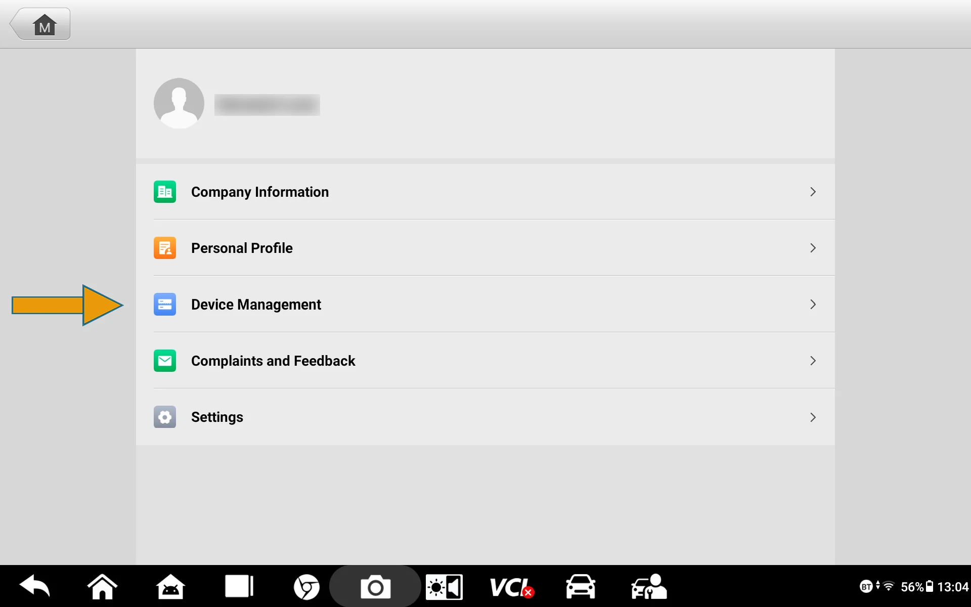 Stap 4 - Device Management openen