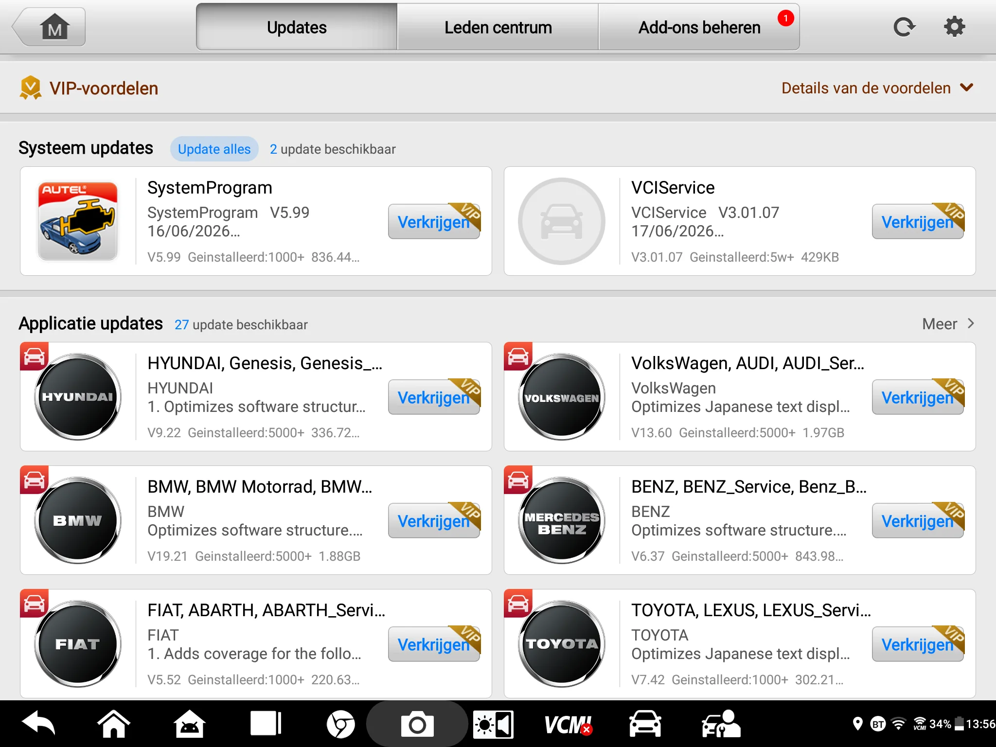 Autel Updatemanager handmatig updaten